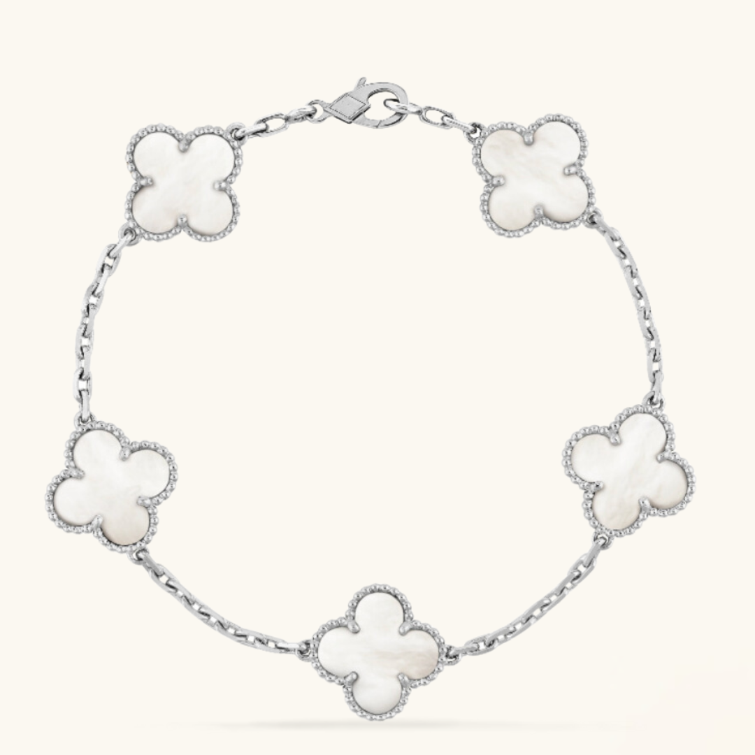 CLOVER | Valkoinen rannekoru