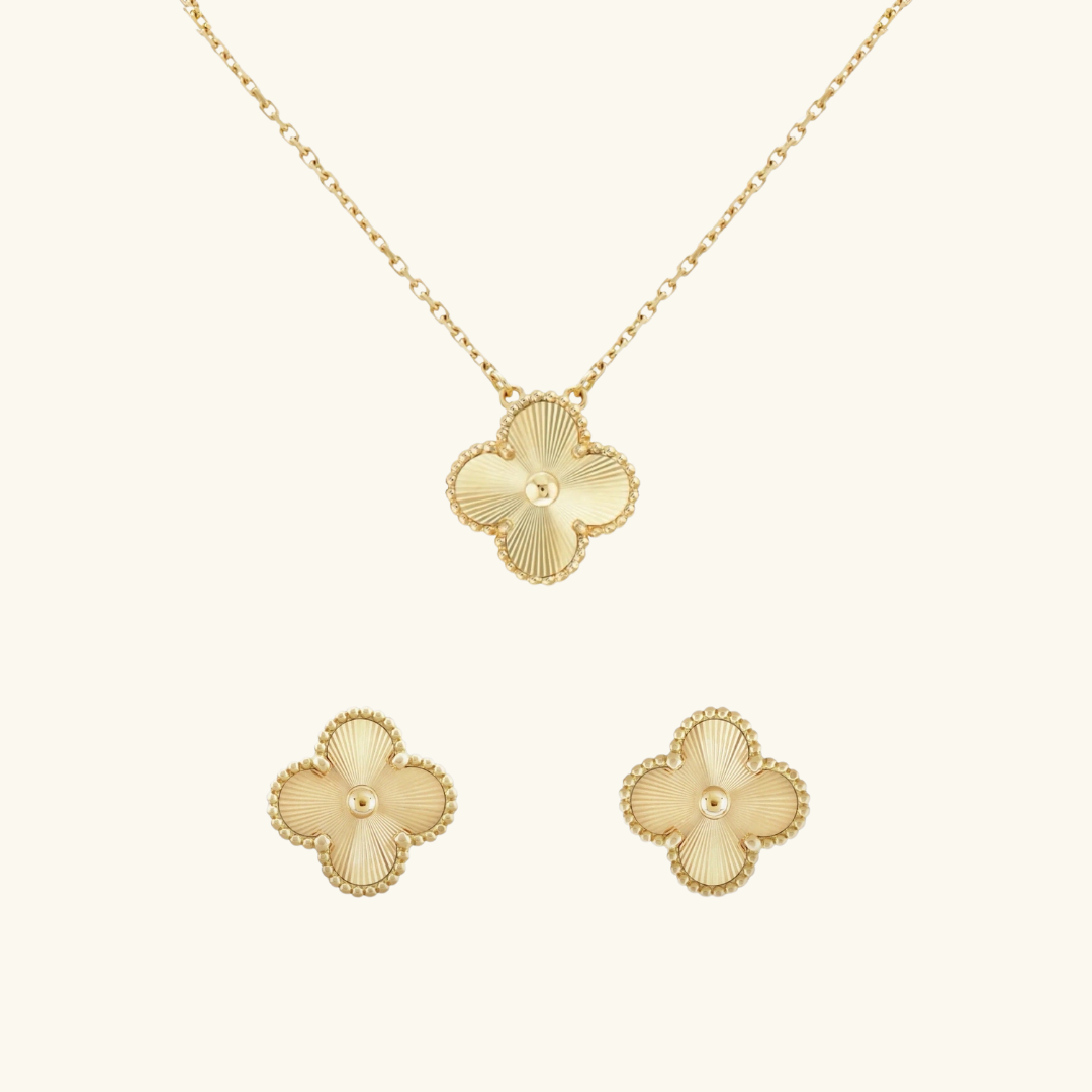 CLOVER | Kulta Guilloché 2-Paketti