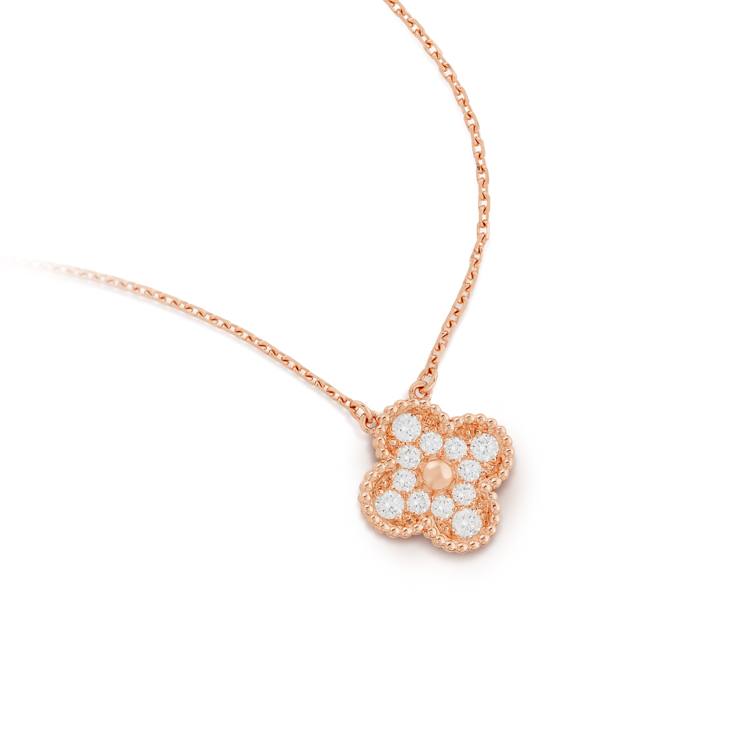 CLOVER | Vaaleanpunainen kaulakoru Prestige