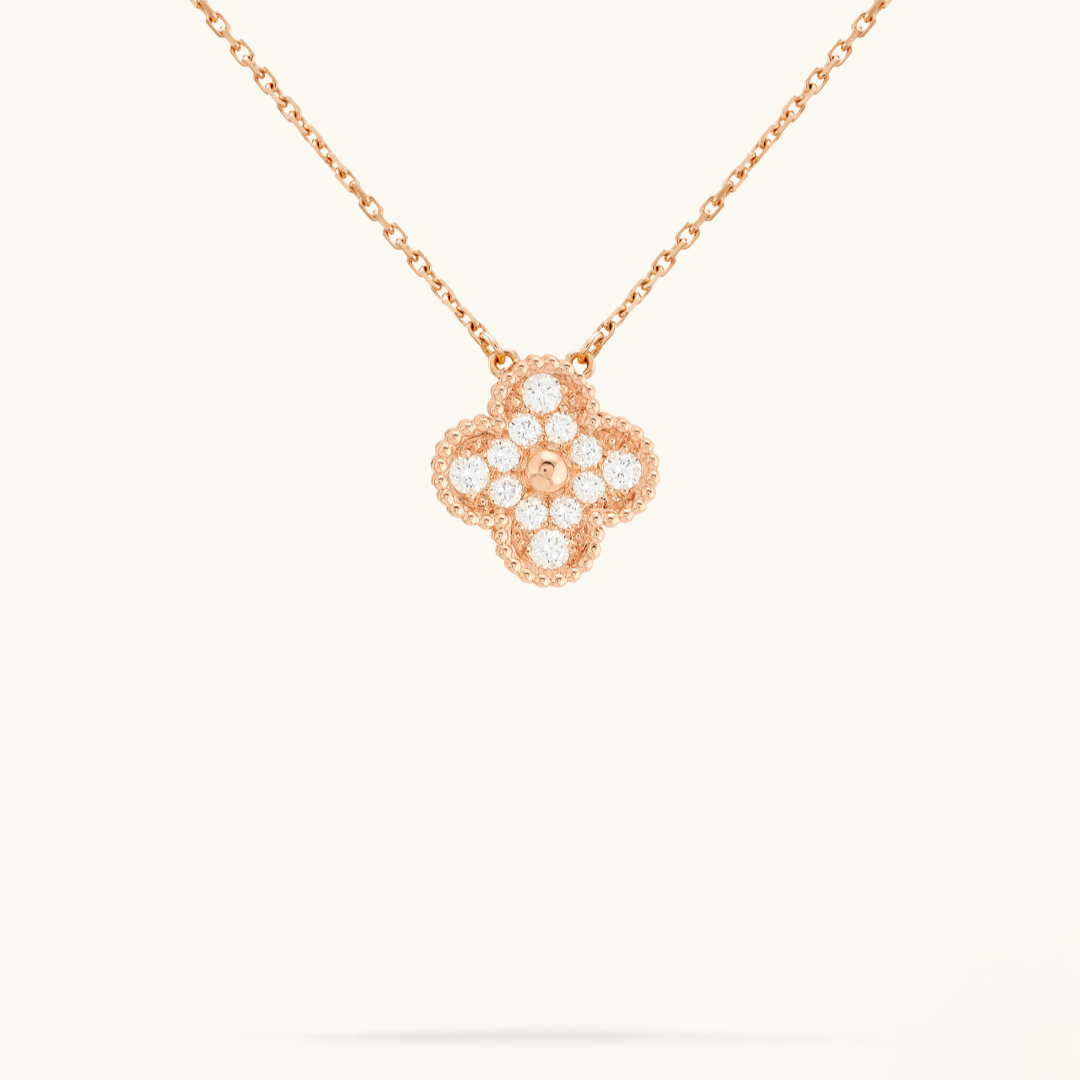 CLOVER | Vaaleanpunainen kaulakoru Prestige