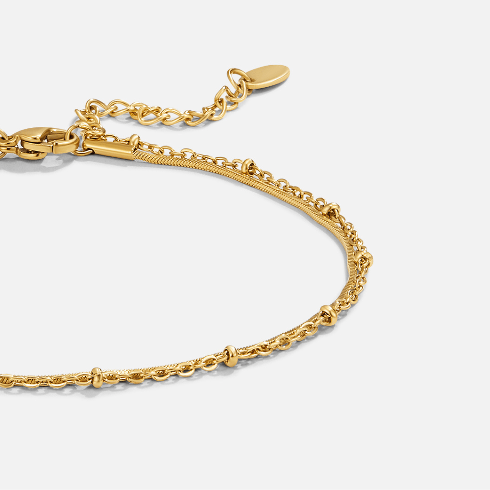 Pia Gold Kerros Jalkaketju
