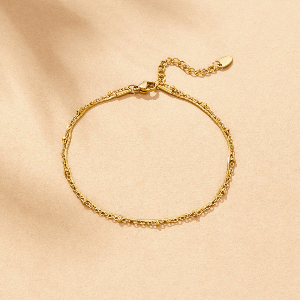 Pia Gold Kerros Jalkaketju